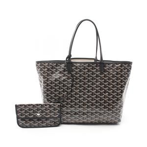Goyard Tote Bag Leather Black Brown White